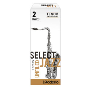 Caja de 5 cañas D'Addario Select Jazz Unfiled para Saxofón Tenor